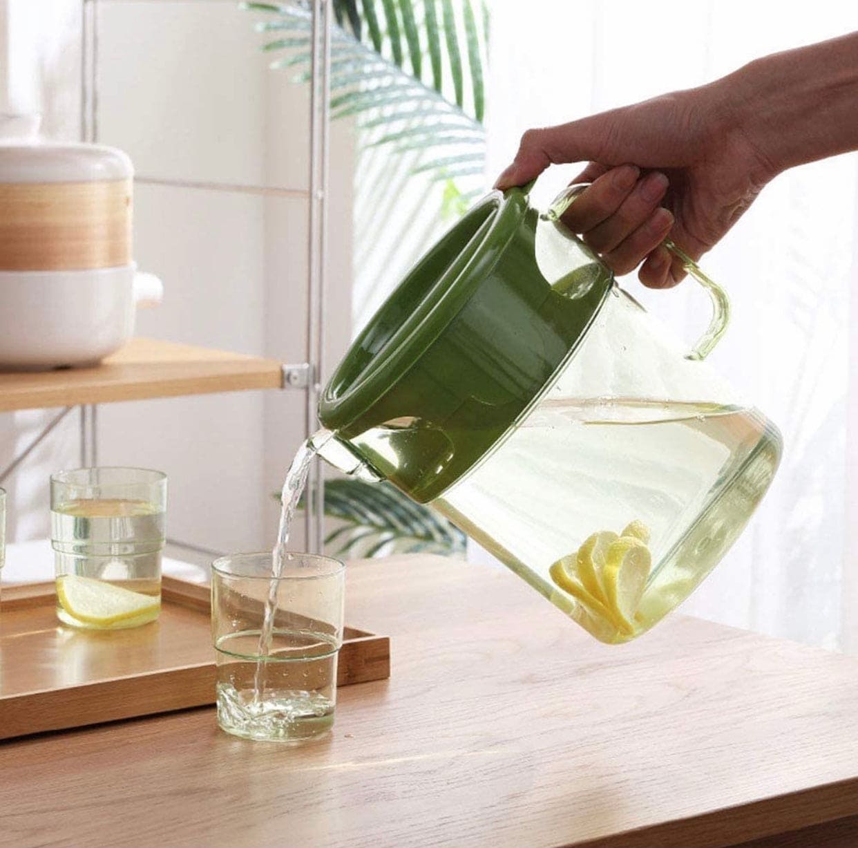 Durable Plastic Water Jug Glass Set, Large Capacity Transparent Sealed Water Jug, Large Capacity Water Container For Home Durable Plastic Water Jug Glass Set, Large Capacity Transparent Sealed Water Jug, Large Capacity Water Container For Home